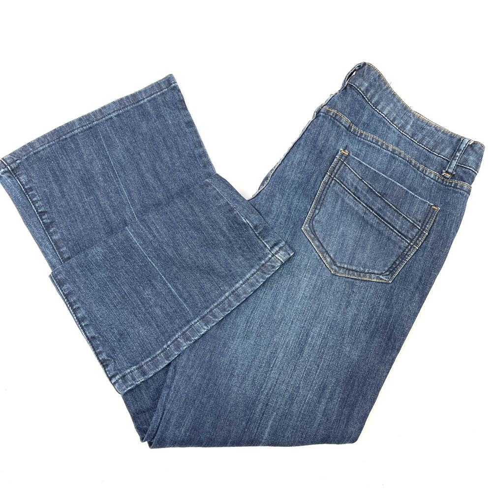 The Limited Y2K Low Rise Flare Jeans Womens 12 Dark Wash Retro Classic Minimal